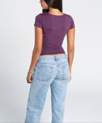 Cotton Round Neck Short Sleeve
