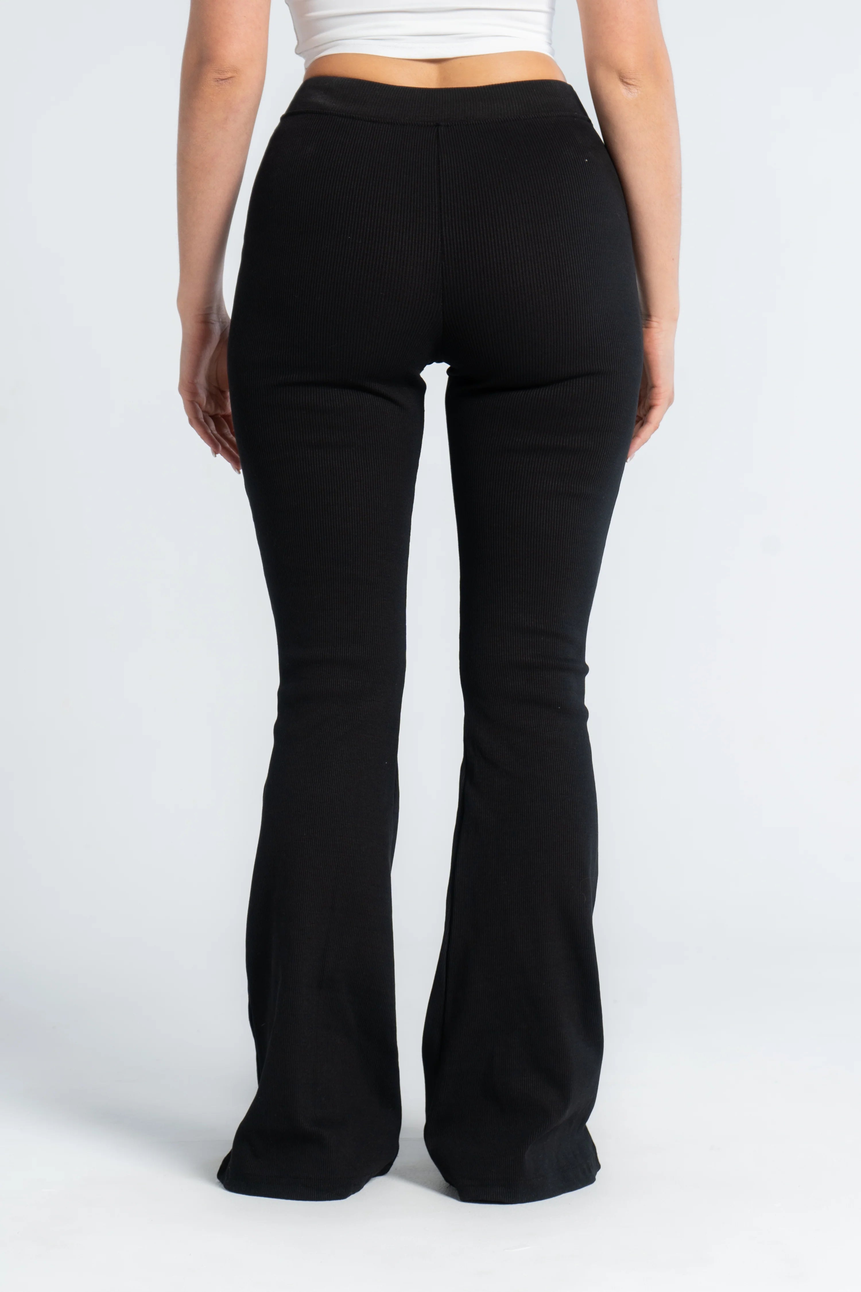 Ribbed Flared Pants
