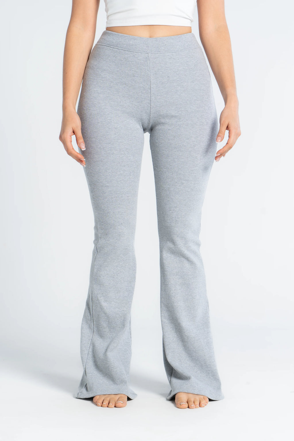 Ribbed Flared Pants