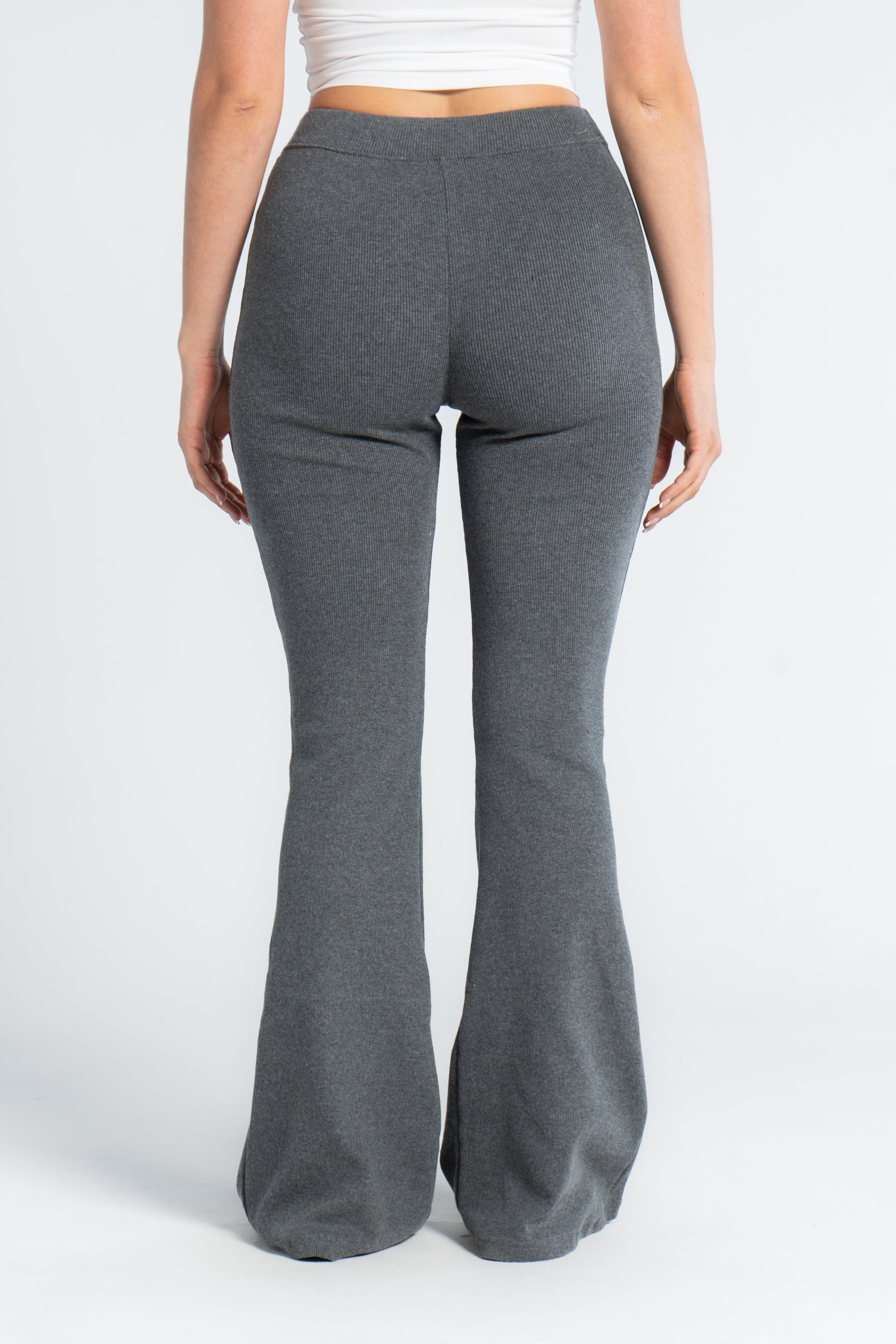 Ribbed Flared Pants