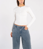 Ribbed Full Zipper Long Sleeve