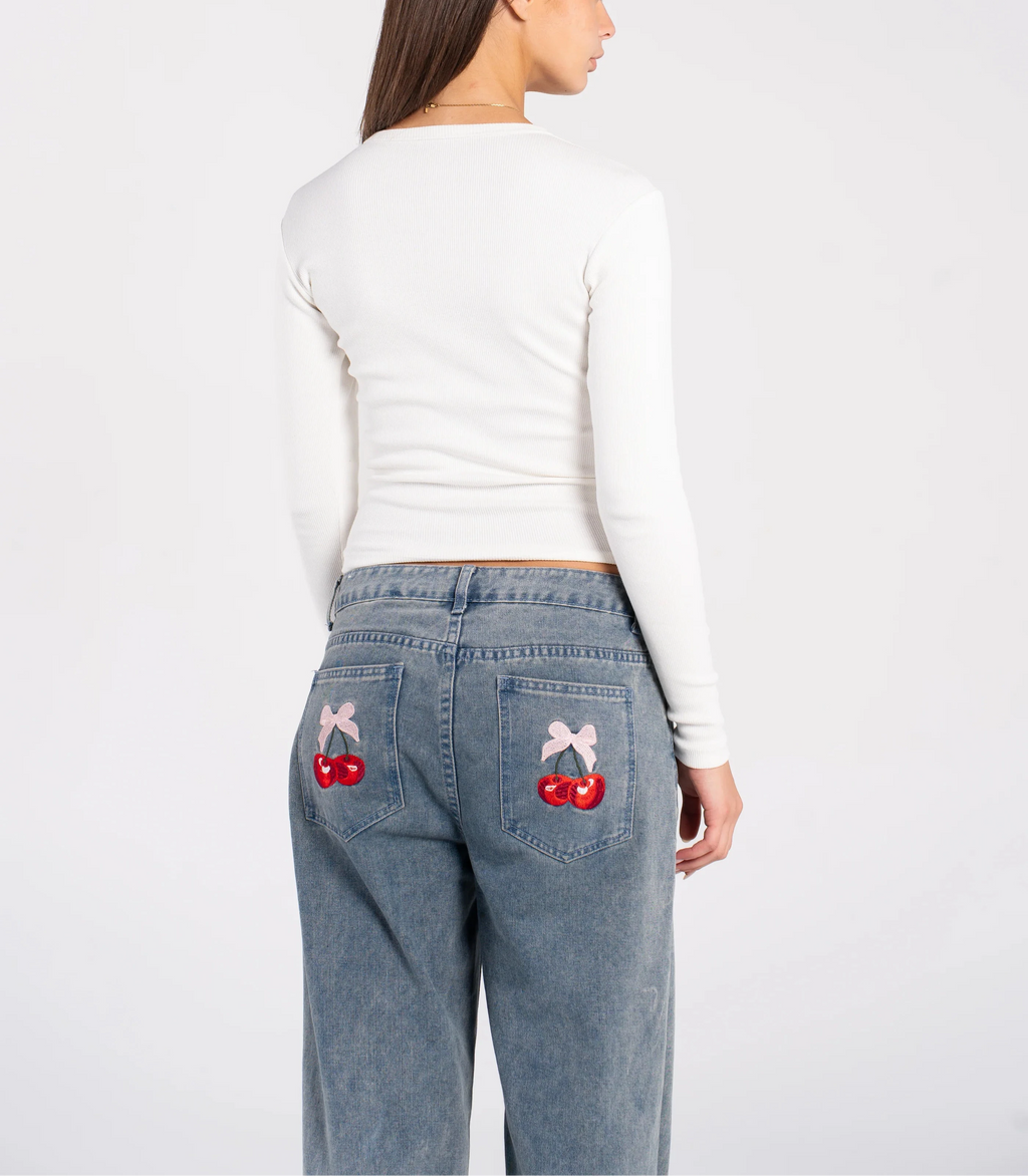Ribbed Full Zipper Long Sleeve
